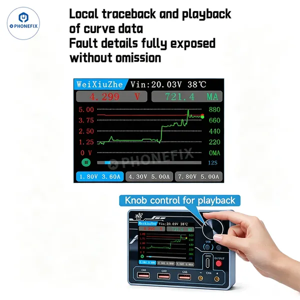 PTV1 High-Precision AI Power Supply for Mobile Motherboard Repair