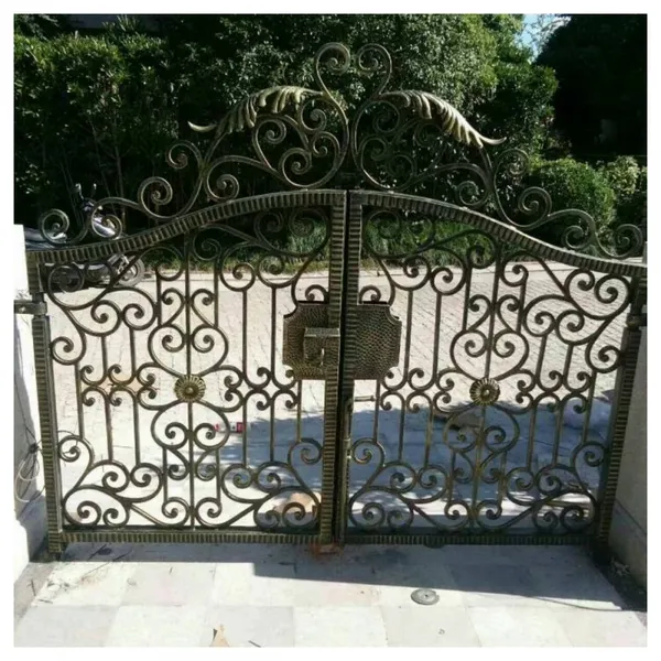 China Wrought Iron Gate Aluminum Gate Driveway Gate For Sale photo-2