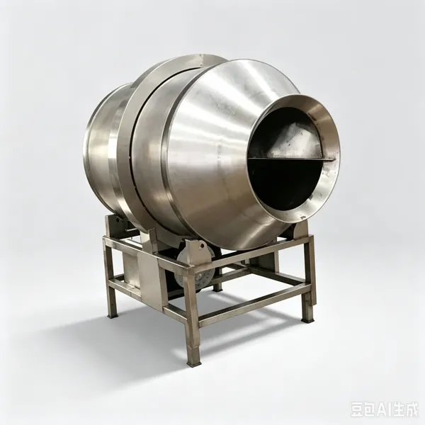Automatic Drum Seasoning Mixer 150kg Capacity Stainless Steel Food Mixing Equipment With 1.5kW Powerful Motor photo-4
