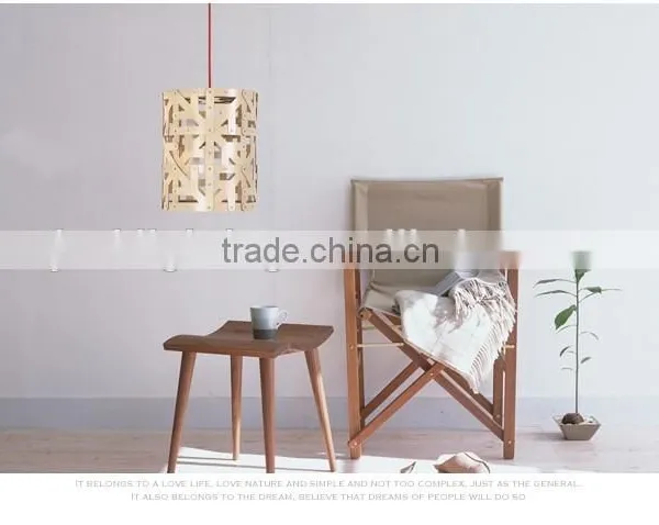 LED Pendant Light JK-8005B-22 Home Indoor Lighting Wooden Frame Fancy Industrial Hanging Pendant Light photo-6
