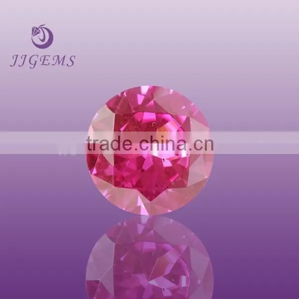 Round Ruby Factory Prices Loose Synthetic 5# Ruby Gemstone Prices photo-3