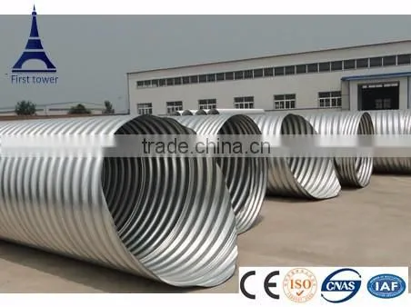 Hot Dipped Galvanized Spiral Steel Pipe With Corrugated photo-4