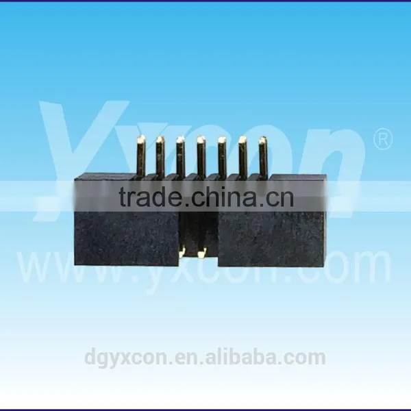 Pitch 1.27mm Double Row Straight Electrical Box Header Connector photo-3