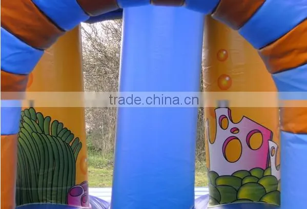 32ft Long Small Inflatable Seaworld Obstacle Course for Kids photo-4