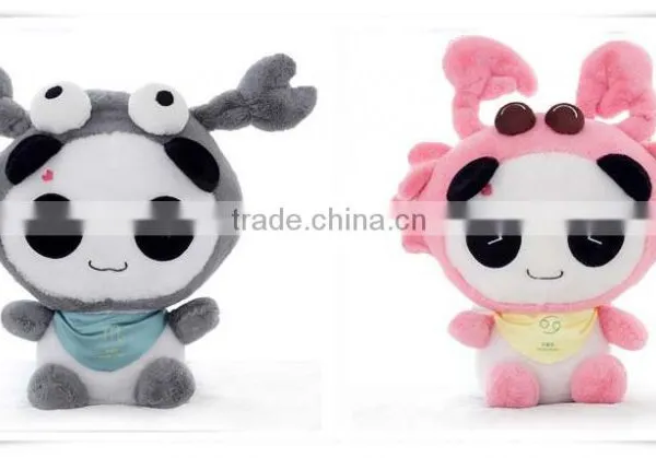 Promotion Gift Creative Cartoon Panda 12 Constellation Super Cute Doll Adorable Plush Toy Doll photo-6