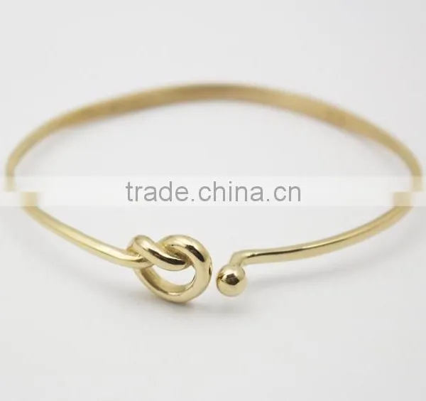 Gold and Silver Wire Design Best Friends Stainless Steel Bracelet photo-2