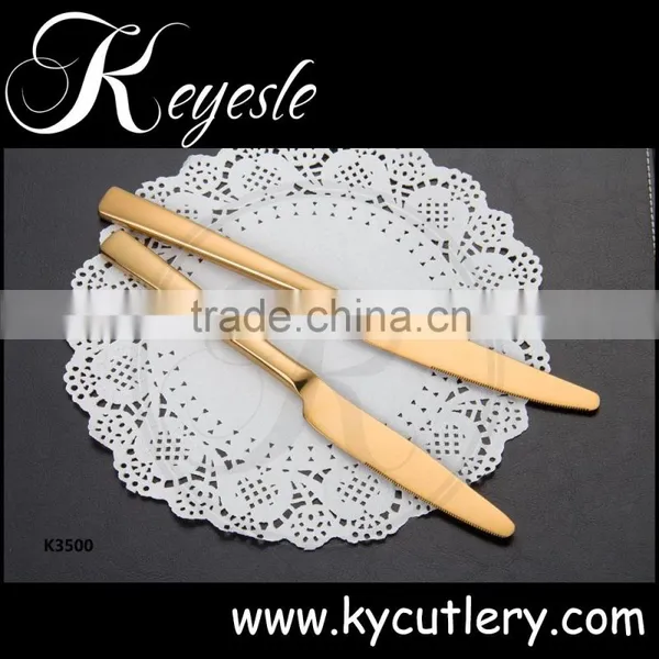 Gold Polishing Flatware,gold Cutlery Set Stainless Steel Dinner photo-3