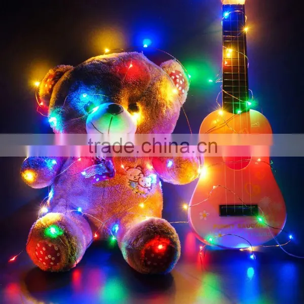 USB Operated 5V 10 Meter 100 Led RGB Christmas Holiday Wedding Party Decoration Festival LED Copper Wire String Fairy Light Lamp photo-6
