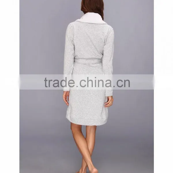 Wholesale Cosy Thermal Warm Women Cotton Bathrobe photo-2