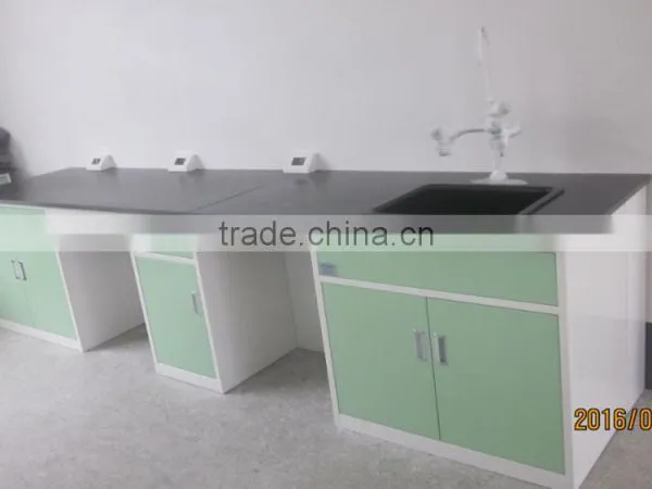 Steel Laboratory Furniture Lab Work Bench Epoxy Resin Lab Bench Top photo-6