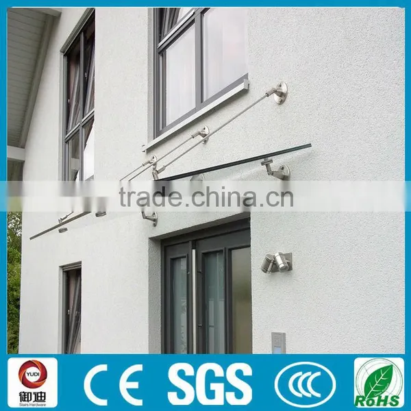 Exterior Door Stainless Steel 316 Glass Canopy Awnings photo-2
