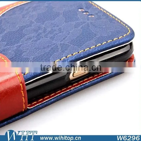 Magnetic Phone Case for IPhone 6 Plus 5.5", Folio Stand Leather Case for IPhone 6 Plus With Answer Calls Hole photo-5