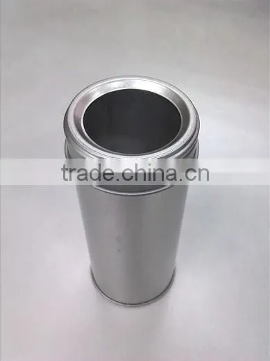 Clear Window Cylinder Small Tin Can for Food and Gift