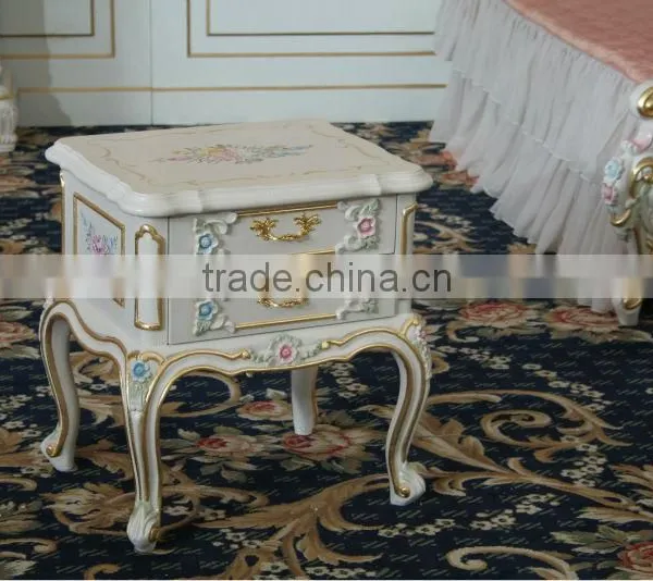 2016 Europe Royal Style Bedroom Furniture Design Bedstand for Lighting Two Doors photo-4