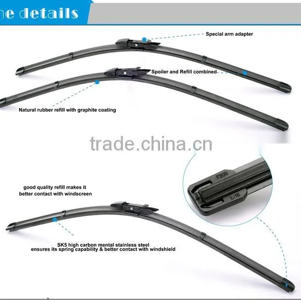 S510 Pinch Tab 15mm Wiper Arm Special Car PVC Rubber Windscreen Soft Wiper Blade photo-5
