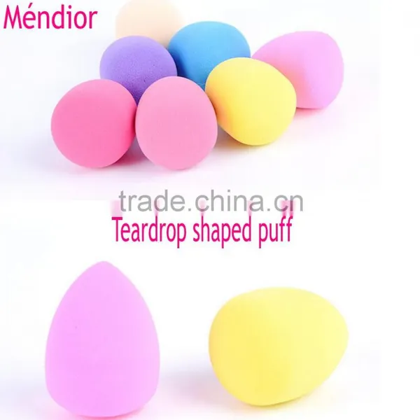 Mendior Waterborne Polyurethane Teardrop Sponge Flawless Smooth Beauty Makeup Powder Puff Big Size 4.0 X 5.5 CM
