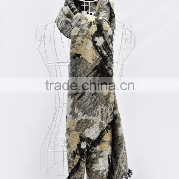 Silk and Wool Scarf for Women photo-2
