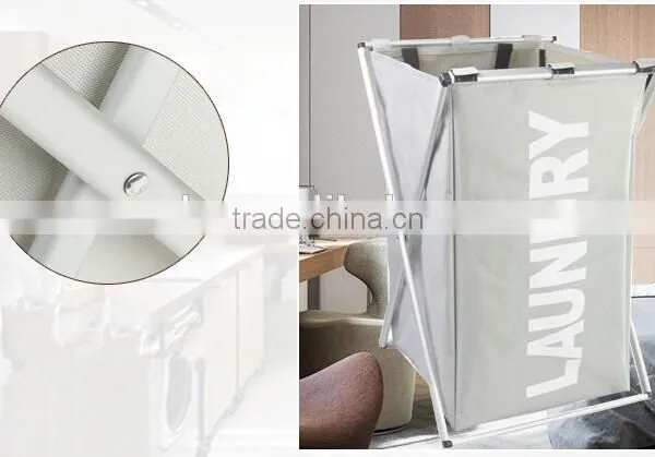 600D Oxford Cloth Durable Portable and Folding Dirty Clothes Basket,Garment Laundry Basket Closed photo-3