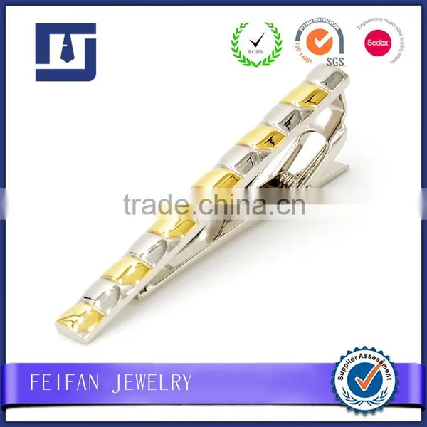 Stainless Steel Gold Plating Metal Blank Tie Clips