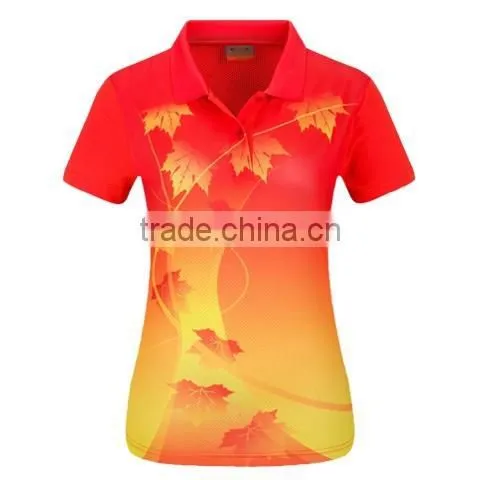 Wholesale Top Quality Polo Women Shirt Badminton Training Wear photo-2