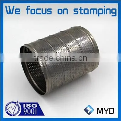 High Precision Welded Mesh Plate Cylinder Perforated Stainless Steel Part