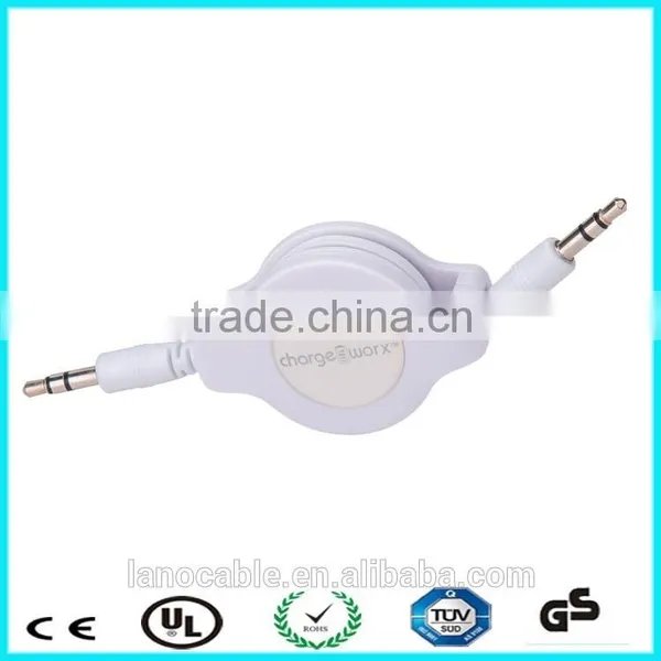 New Arrival Retractable Flat 3.5mm Aux Cable photo-4