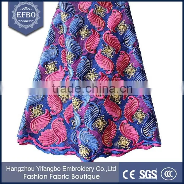 Indian Lace Embroidery Fabric Beaded French Lace Border for Wedding Dress photo-6