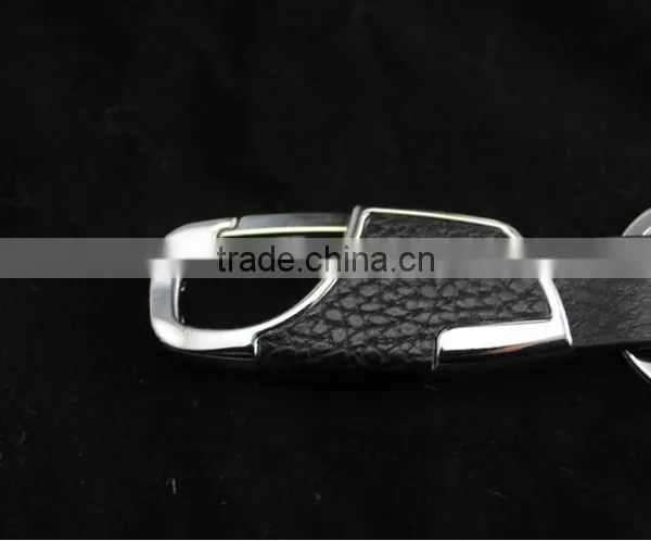 Man's New Design Leather Keychain/fashion Leather Metal Keychain photo-3
