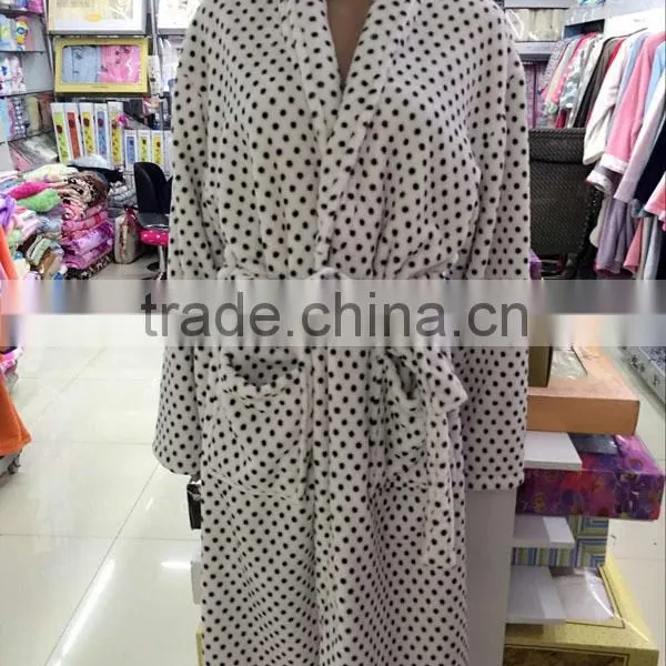 Super Soft Cheap Adults Flannel Ladies Printed Leopard Bathrobes photo-5