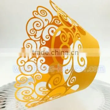 A17 Laser Cut Cupcake Wrapper, Paper Cupcake Wraps Muffin Cup Medium Size Famous Cupcake Cake Decoration Item photo-5