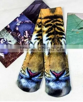 Print Pattern Polyester Long Men Socks photo-2