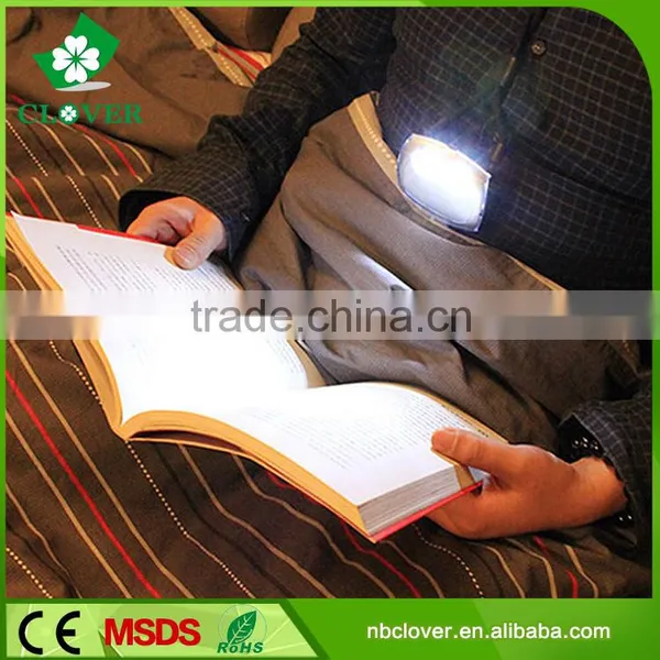 Plastic for Promotion Hands-free Hanging 2 Led Book Reading Light photo-3