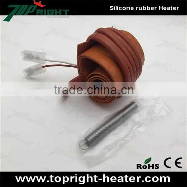 230v Electric Heating Drum Band Heater Silicone Rubber Pad Heater With Spring photo-3