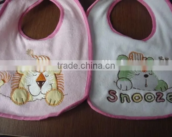 Custom Logo Design Embroider Babay Terry Bib photo-2