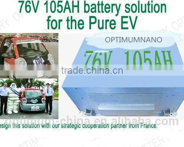 IP67 76v 105ah LiFePO4 Electric Car Battery With Smart BMS photo-4