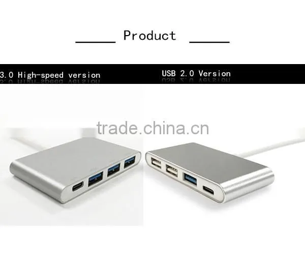 Micro USB 2.0 HUB,Super Slim USB 3.0 Hub Type C Charger 4 Port USB Hub