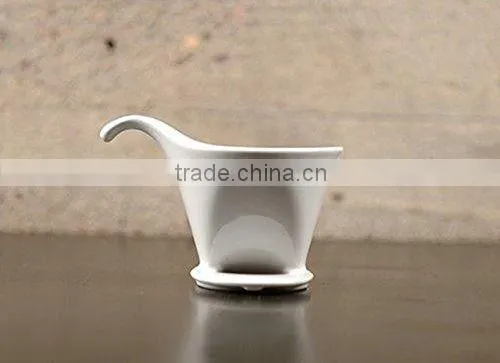 White Custom Pour Over Ceramic Coffee Dripper Wholesale photo-3