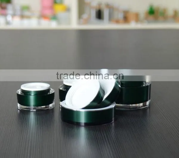 China Wholesale Packaging Cosmetic Cream Plastic Acrylic Cosmetic Jar photo-4