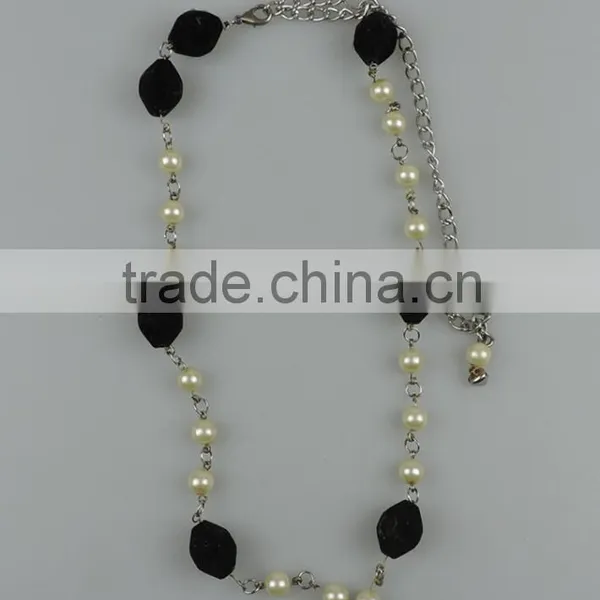 Thick Bead Imitation Pearl Necklace for Girl
