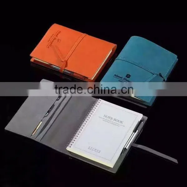 2017 PU Leather Planner Notebook With Power Bank photo-5