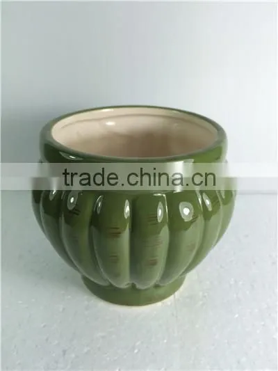 Colorful Wholesale Cheap Home Decorative Ceramic Handicrafts Flower Pot With Saucer photo-2