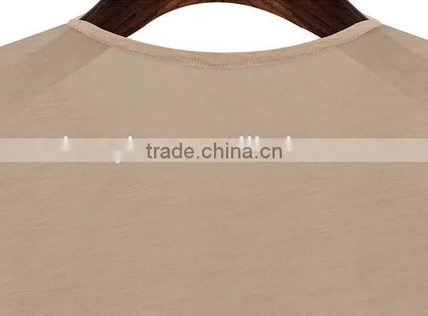 OEM Fashion 2015 Cheap Women Tshirts Custom Printing Short Sleeves Round Neck Summer Casual Tshirt Women Cotton Tshirt photo-6
