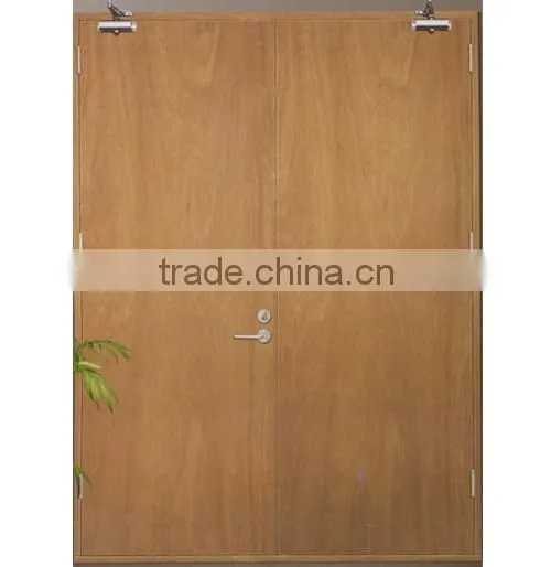 High Quality Steel Frame Fire-proof Timber Doors photo-3