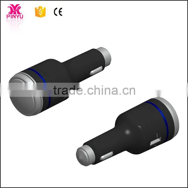Metal and ABS Mixed Body Razor and LED Harmmer USB Charger in Car for Phone and Laptop photo-5