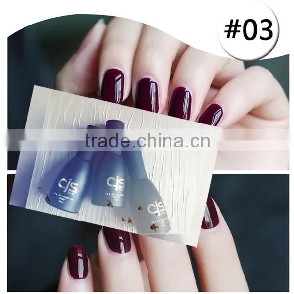 Factory Price Wholesale Color Soak off Uv/led Nail Gel Polish uv Gel Deep Red photo-2