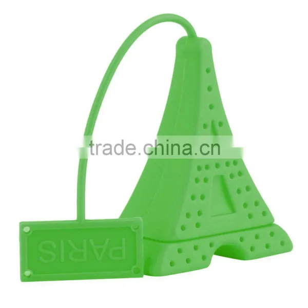 Mini Eiffel Tower Design Silicone Tea Strainer Bag photo-4