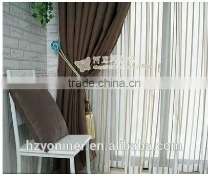 2015 Hot Sale 016 Linen Like Curtain Fabric ; Made up Curatin in Hotel or Home