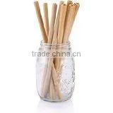 WY-192 High Quality Diameter 10-14mm Long Natural Clean Decorative Bamboo Drinking Straws Sale photo-4