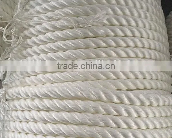 Twisted Nylon Rope 1/4-Inch by 50-Feet White Boat Rope photo-2
