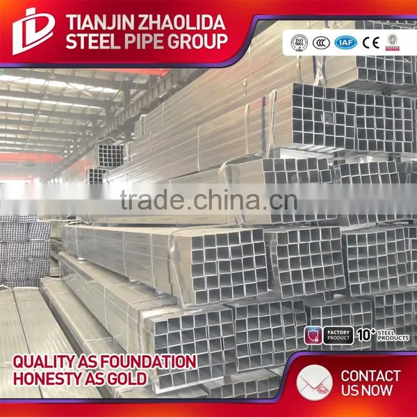 BS1387 SCH 40 60 ERW ms Galvanized Square Pipe for Fence Post photo-4